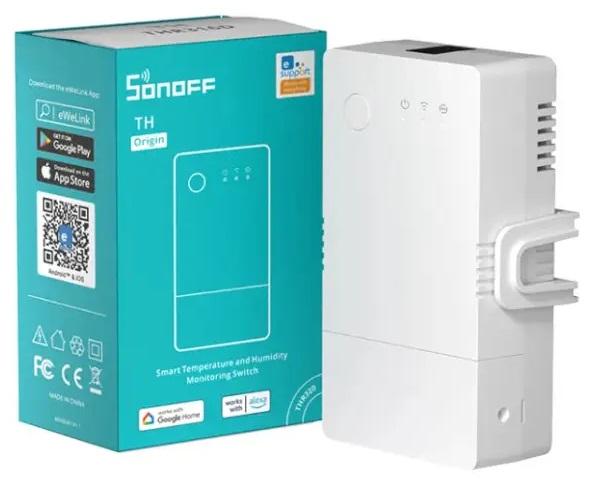 Módulo Inteligente de Temperatura e Humidade Wi - Fi 100~240VAC 20A - Sonoff THR320