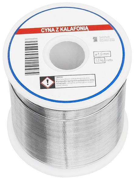 Rolo de Solda 60/40 1mm (1Kg)
