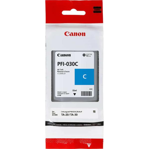 Tinteiro Original Canon PFI030 Azul — Recondicionado