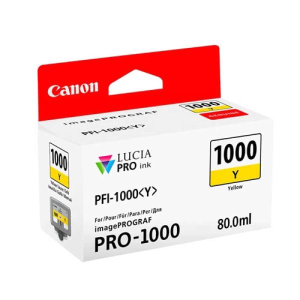 Tinteiro Original Canon PFI1000 Amarelo — Recondicionado