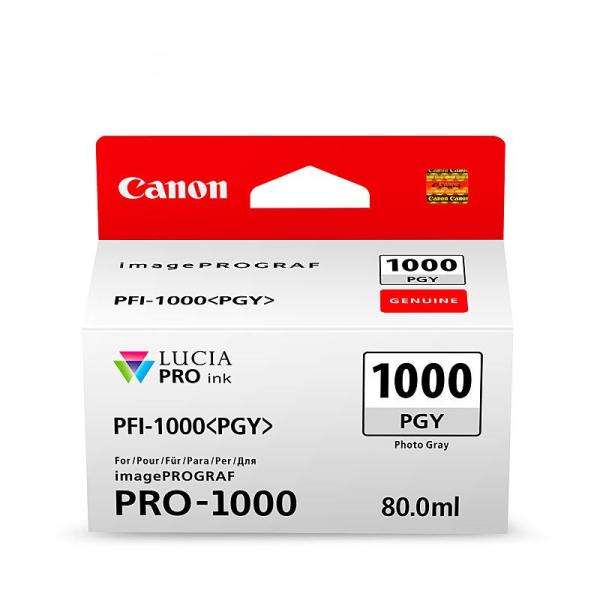 Tinteiro Original Canon PFI1000 Cinza Photo — Recondicionado