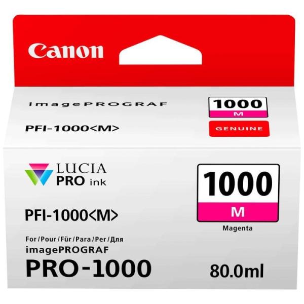 Tinteiro Original Canon PFI1000 Magenta — Recondicionado