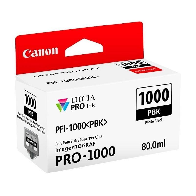 Tinteiro Original Canon PFI1000 Preto Photo — Recondicionado