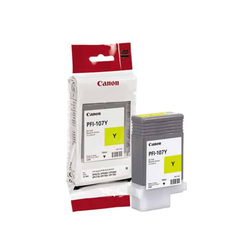 Tinteiro Original Canon PFI107 Amarelo — Recondicionado