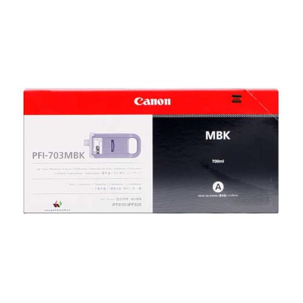 Tinteiro Original Canon PFI703 Preto Mate — Recondicionado