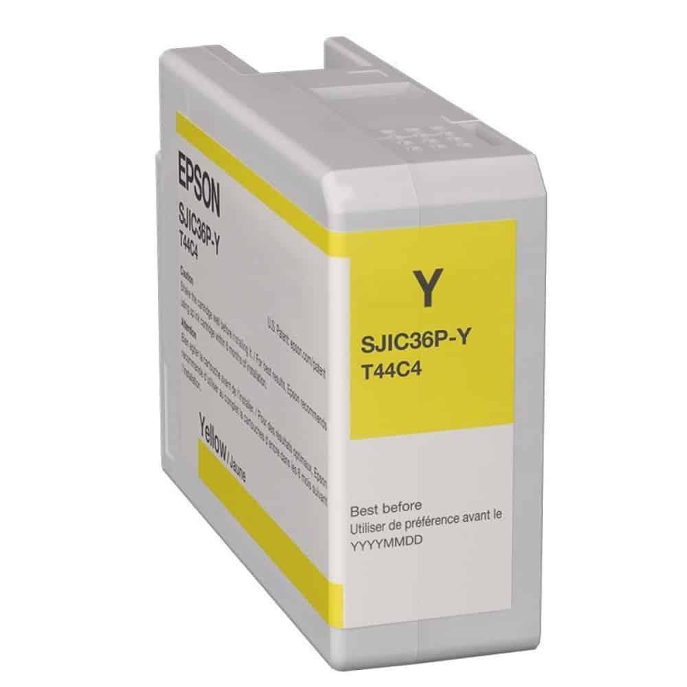 Tinteiro Original Epson SJIC36P Amarelo — Recondicionado