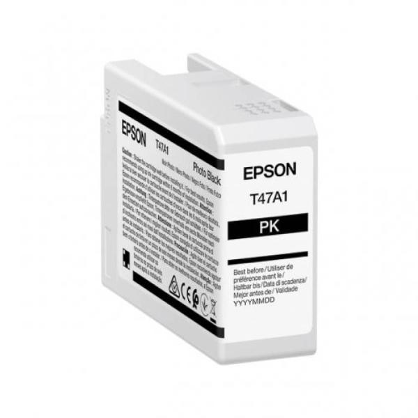 Tinteiro Original Epson T47A1 Preto Photo — Recondicionado