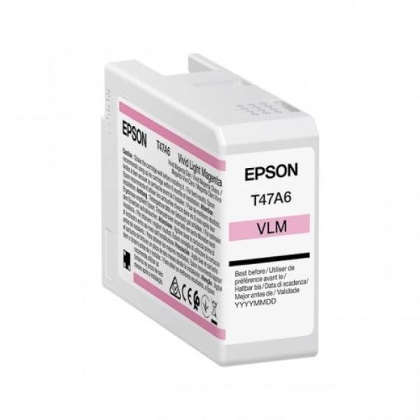 Tinteiro Original Epson T47A6 Magenta Claro Vivido — Recondicionado