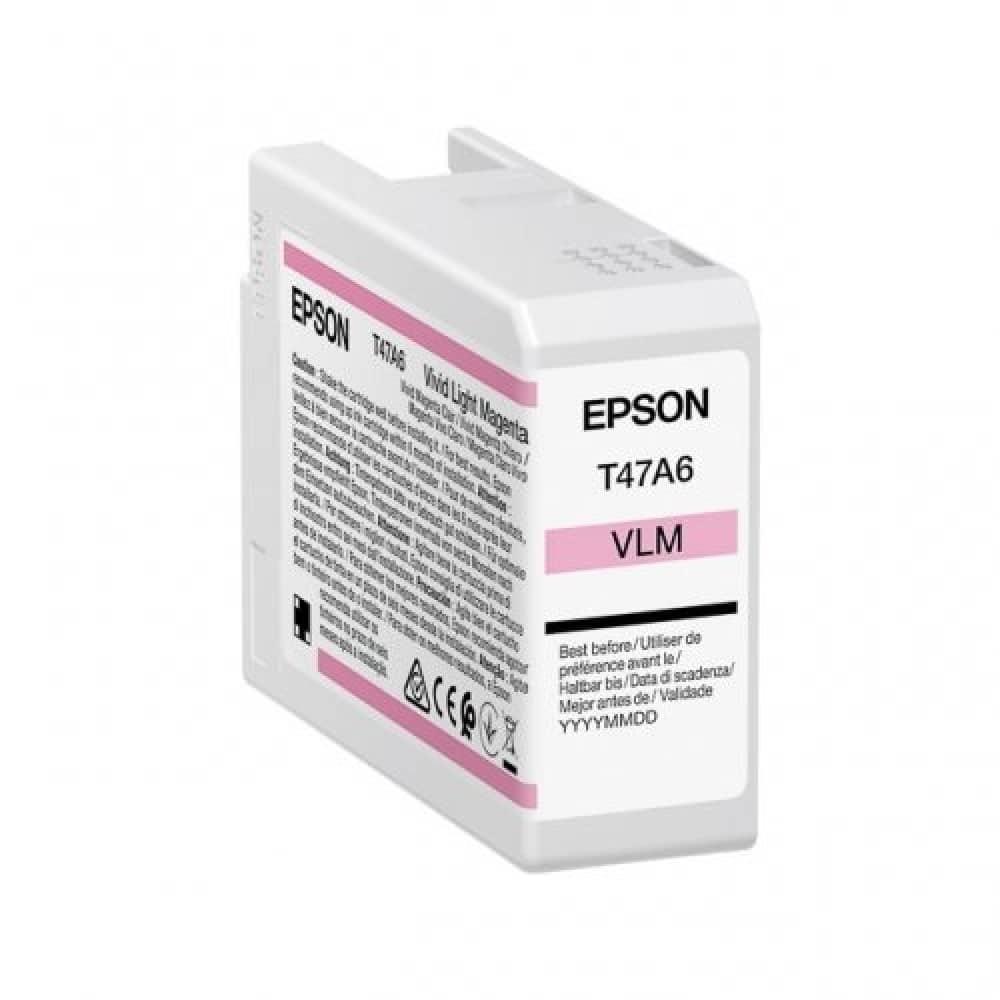 Tinteiro Original Epson T47A6 Magenta Claro Vivido — Recondicionado
