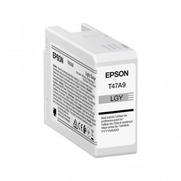 Tinteiro Original Epson T47A9 Cinza Claro — Recondicionado
