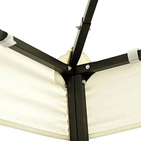 Toldo de Substituição 3x3m para Pérgolas Toldo de Substituição de Pérgolas de Jardim Creme