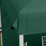 Tenda Dobrável 2,5x2,5 m Tenda de Jardim com 1 Parede Lateral Altura Ajustável para Campismo Festas Verde