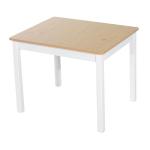Conjunto Infantil de Mesa 2 Cadeiras e Banco com Armazenamento Móveis Infantil para Sala de Jogos Dormitório Branco e Natural
