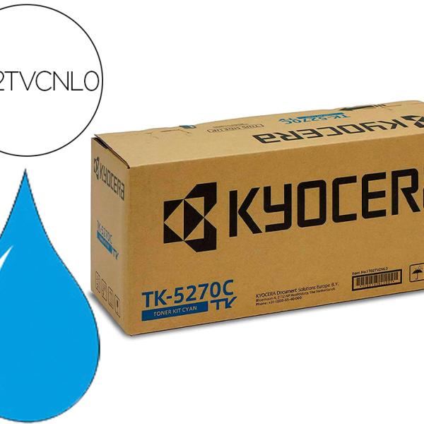 Toner TK - 5270C p/ Ecosys M6230 / 6630Cidn (Azul) - KYOCERA — Recondicionado