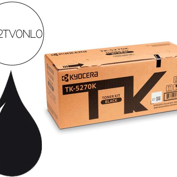 Toner TK - 5270K p/ Ecosys M6230 / 6630Cidn (Preto) - KYOCERA - Recondicionado