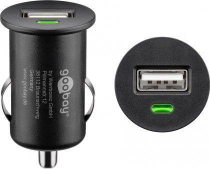 Ficha p/ Auto Isqueiro c/ USB 5V 1A - GOOBAY