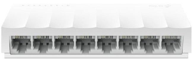 Switch de Rede TL - LS1008 8 Portas 10/100 Mbps (Branco) - TP - LINK