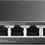 Switch 5 Portas Gigabit UnManaged PoE+ TL - SG1005LP (4x Portas PoE) - TP - LINK — Recondicionado