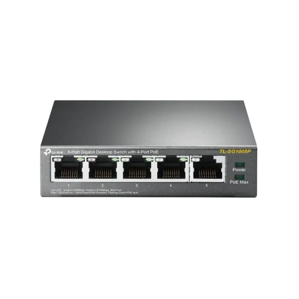 Switch Gigabit Desktop 5 Portas 4 - PoE - TP - LINK