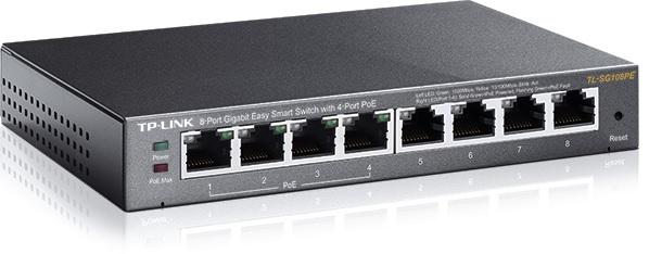 Switch 8 Portas Gigabit 4x PoE 802.3af - TP - LINK