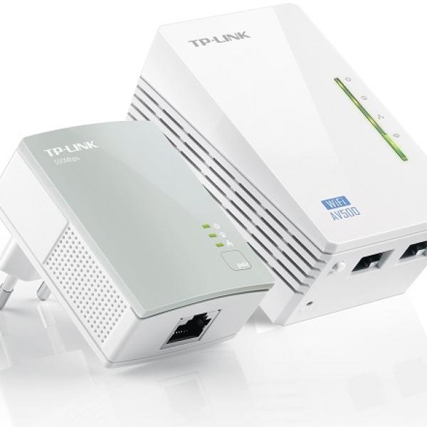 Power Lines 500Mbps c/ Access Point Wireless N 500Mbps - TP - LINK