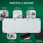 Conjunto de Póquer Profissional com 500 Fichas de 11,5 g 2 Baralhos de Cartas 5 Dados Prata