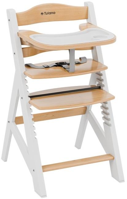 Cadeira de Bebé 4 - EM - 1 Morsel 40 White - Natural (Branco/Madeira) - TULANO