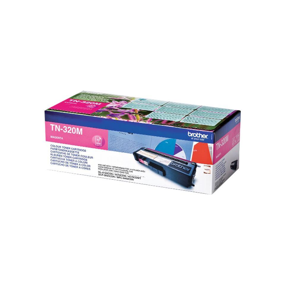 Brother TN - 320M Cartucho 1500páginas Magenta tóner e tinteiro a laser