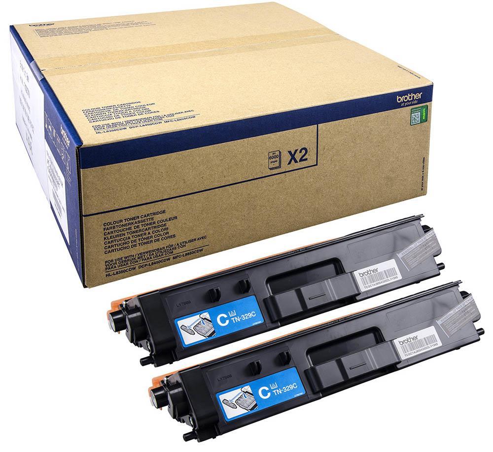 Toner TN - 329 Ciano 2 Unidades (12000 páginas) - BROTHER