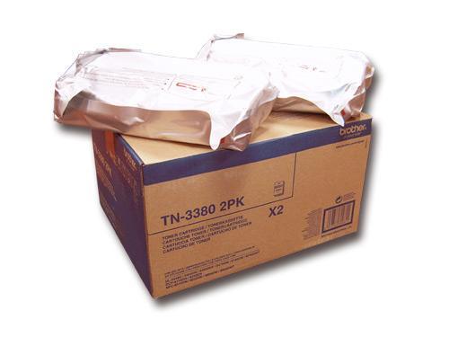 Toner BROTHER TN - 3380 Twin 2xPreto AltaCapacidade 8000pag x2 — Recondicionado