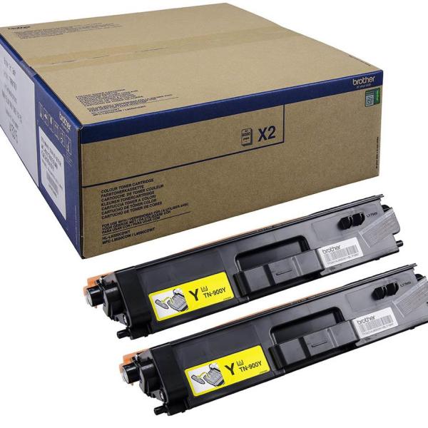 Toner TN900YTWIN (MFCL9550CDWT/HLL9200CDWT/HL9300CDWTT) Amarelo - BROTHER 