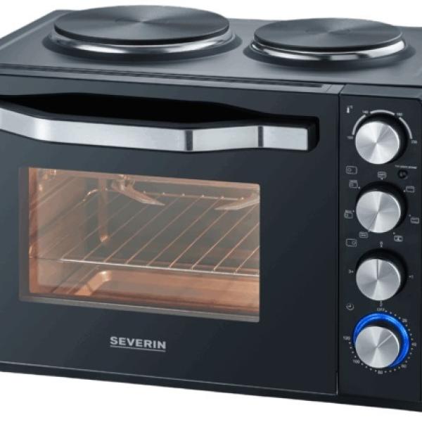 Mini Forno TO 2074 30L 2500W c/ 2 Placas Elétricas (Preto) - SEVERIN