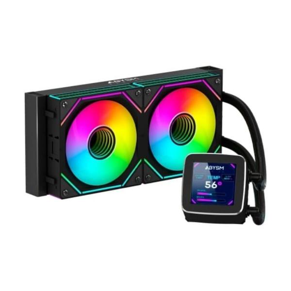 Kit de refrigeração líquida Abysm Oceanic LCD 240 ARGB — Recondicionado