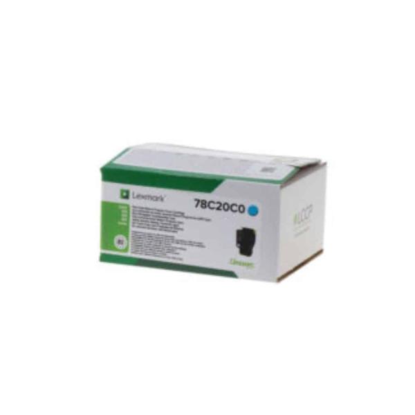 Toner Original Lexmark 78C20C0 Azul — Recondicionado