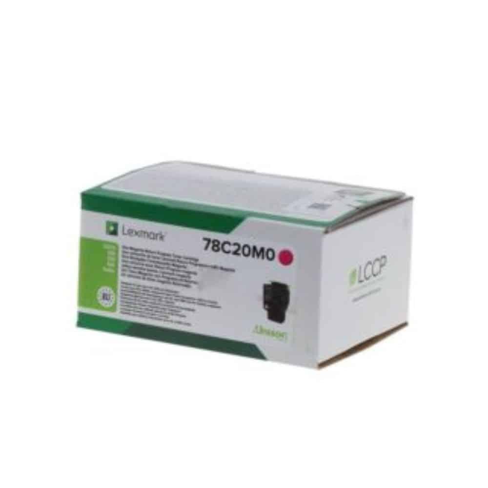 Toner Original Lexmark 78C20M0 Magenta — Recondicionado