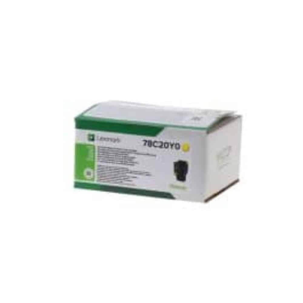Toner Original Lexmark 78C20Y0 Amarelo — Recondicionado