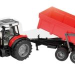 Trator de Brincar Massey Ferguson 7480 Com Reboque Basculante - BRUDER