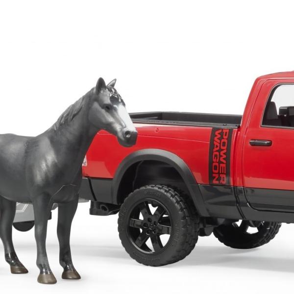 Carrinha RAM com Atrelado e Cavalo - BRUDER