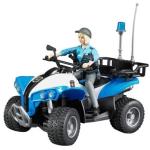 Moto 4 c/ Agente Policia + Acessórios - BRUDER