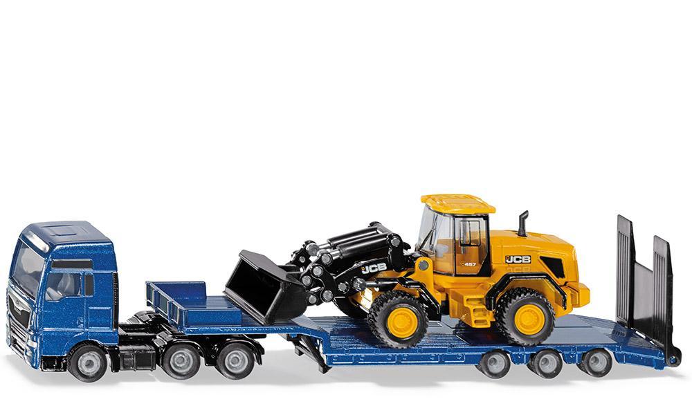 Camião MAN truck c/ reboque e Escavadora JCB