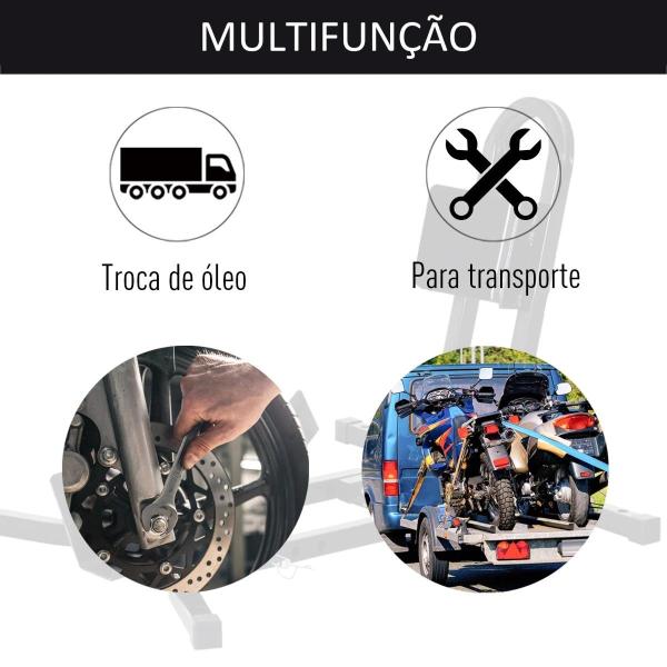 Suporte ajustável da roda da motocicleta do metal do estacionamento da motocicleta para as rodas ∅43/48/53 cm