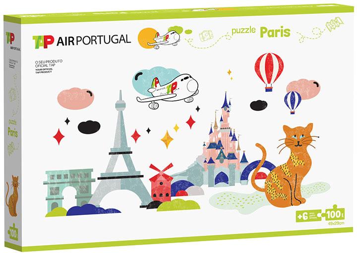 Puzzle Junior Paris 100 pcs 6+ - TAP