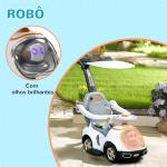 Carro Andador para Crianças 12 - 36 Meses com Espaço de Armazenamento Design de Robot com Olhos Luminosos Música Buzina 89x44,5x84 cm Branco