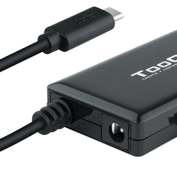 Cabo Adaptador USB - C - SATA HDD/SSD 2.5 e 3.5 c/ Fonte de Alimentação (Preto) - TOOQ