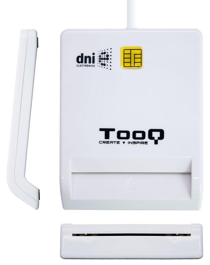 Leitor SmartCard p/ Cartões Identificação/Cidadão/DNI USB2.0 (Branco) - TooQ