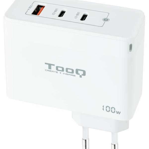 Carregador Universal 2x USB - C/PD + 1x USB - A/QC 100W (Branco) - TOOQ