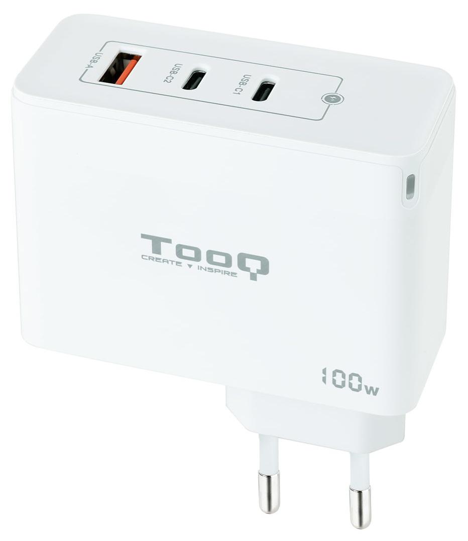 Carregador Universal 2x USB - C/PD + 1x USB - A/QC 100W (Branco) - TOOQ