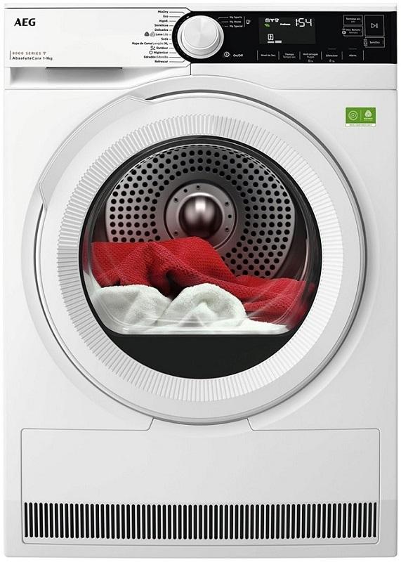 Máquina de Secar Roupa Serie 8000 TR839T4PBC 9Kg Bomba de Calor (Branco) - AEG