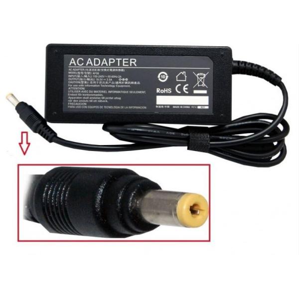 Transformador Compativel HP 19.5V 3.34A Tip 4.8*1.7mm Tip Amarela — Recondicionado