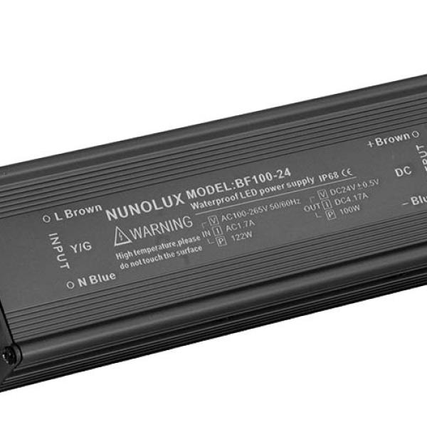 Fonte Alimentação Estanque IP67 24V DC 4,1A 100W c/ Fios